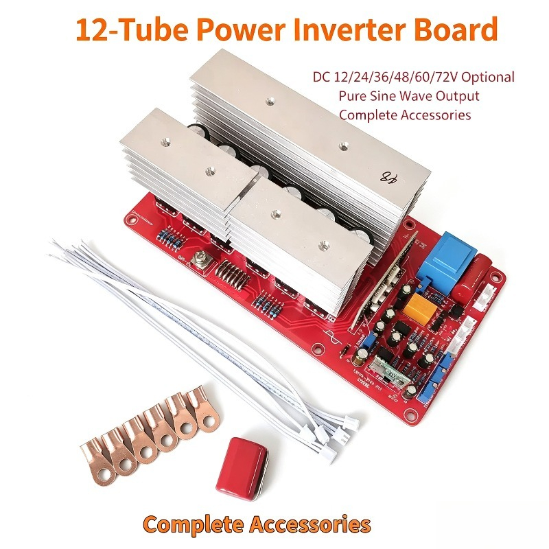 Pure Sine Wave Inverter Board 24V 48V - 12 Tube Pure Sine Wave Inverter