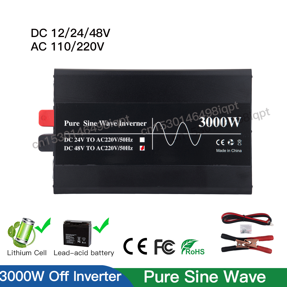 3000W 12V 24V 48V Off Grid Tie - Lifepo4 Solar Inverter 24V 3000W recension och pris